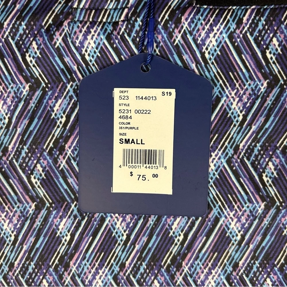 Jermyn & Bond Men's Button Down Short Sleeve Polo Shirt Purple Small NWT New - Picture 3 of 6